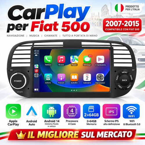 Autoradio fiat 500 - autoradio, android